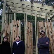 Heart Cypress on a Solar Bath House