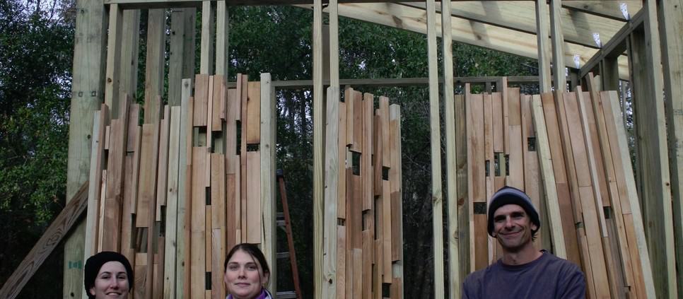 Heart Cypress on a Solar Bath House