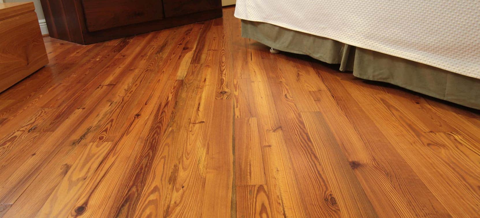 River-Recovered Antique Heart Pine Character Wood Flooring