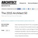 Goodwin Partners Named to Architect Magazine’s “2015 Architect 50” 2