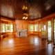 wood paneling floors ceiling