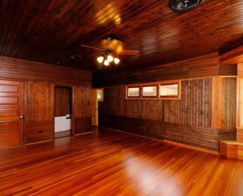 MS-288-45 wood paneling floors ceiling