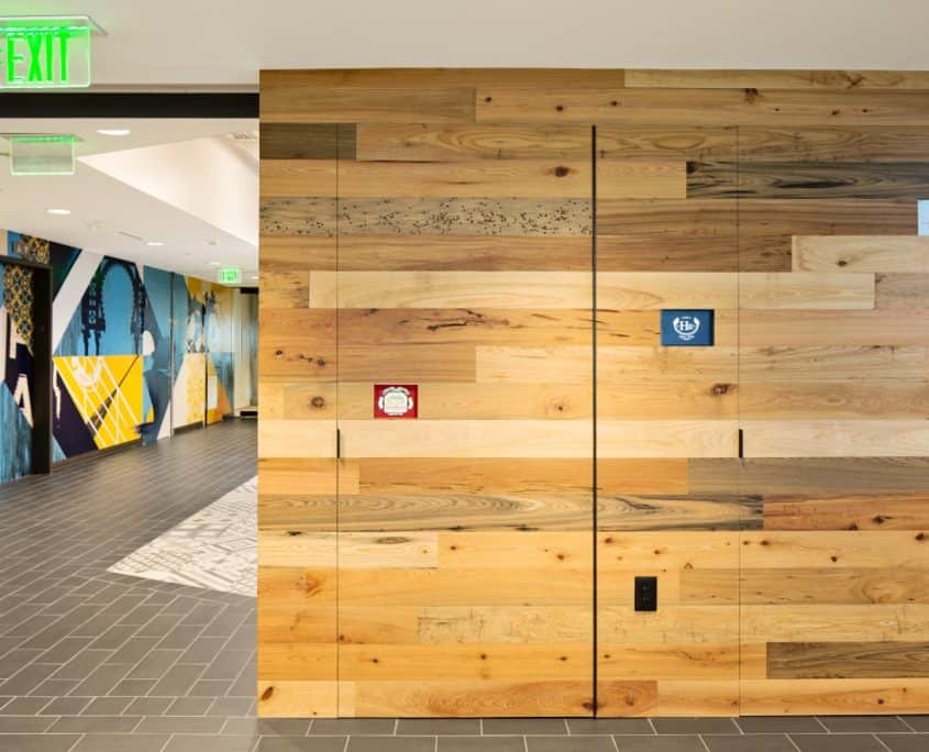 Feature Walls with Embedded Cigar Boxes