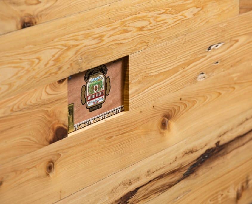 Feature Walls with Embedded Cigar Boxes