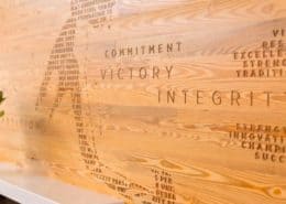 Otis Hawkins Center – Sustainable, River-Recovered® Heart Pine