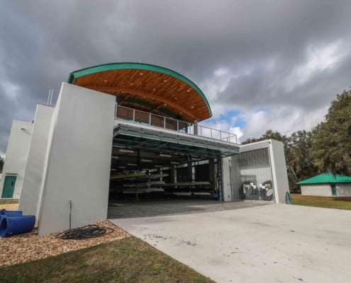 New Sandra Stetson Aquatic Center Features Contemporary Use of Antique Heart Cypress