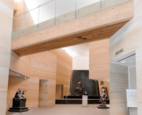 The James Museum of Western & Wildlife Art and Legacy Vertical Heart Pine