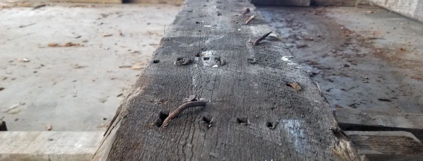 Heart Pine Naily Beam