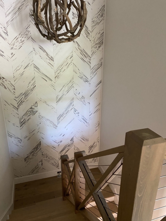 Pecky Cypress Feature Wall