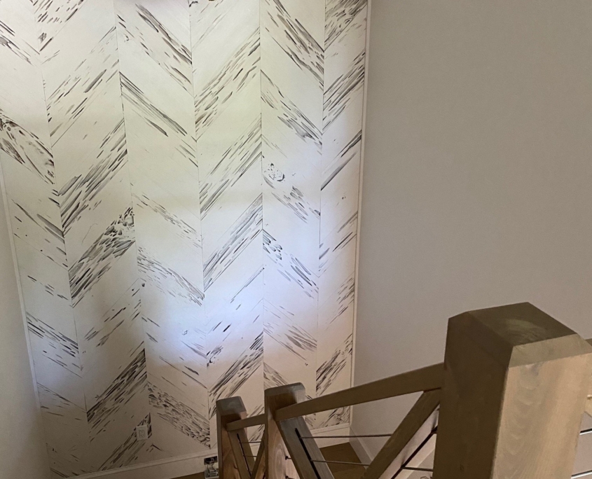 Pecky Cypress Feature Wall