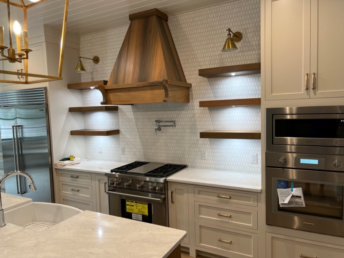Midnight Cypress Range Hood Kitchen