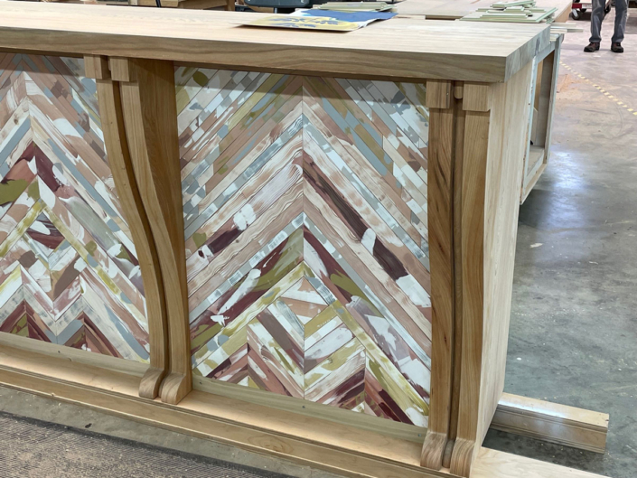 Hand Painted Cypress Bar