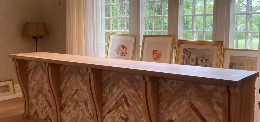 Hand Painted Cypress Bar