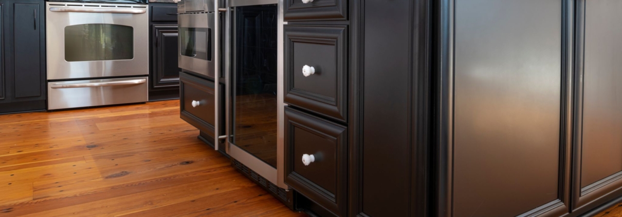 Home with Heart Pine Naily Floor and Beams