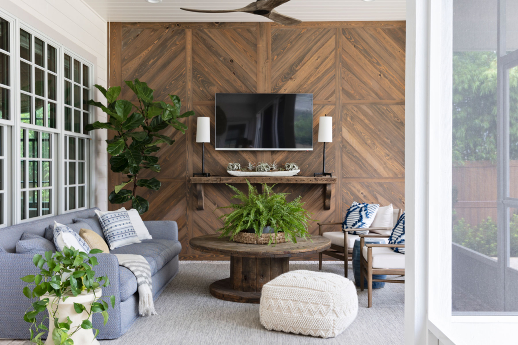 Sinker Cypress Feature Wall